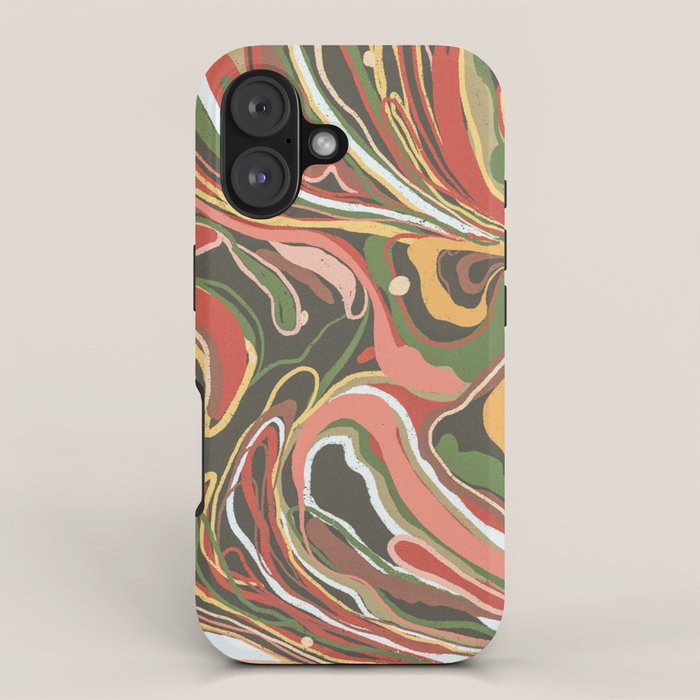 Retro marble #5 iPhone Case Gallery Image 1