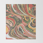 Retro marble #5 Throw Blanket Gallery Image 2