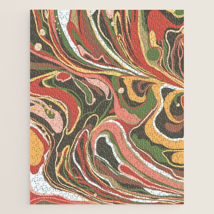 Retro marble #5 Jigsaw Puzzle Gallery Image 1