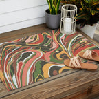 Retro marble #5 Outdoor Rug Gallery Image 2