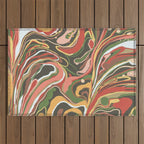 Retro marble #5 Outdoor Rug Gallery Image 1