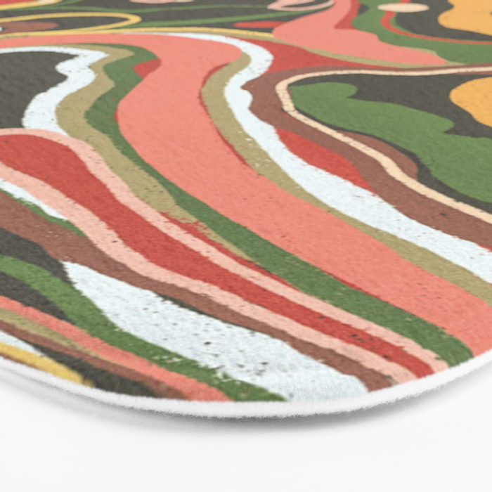 Retro marble #5 Bath Mat Gallery Image 3