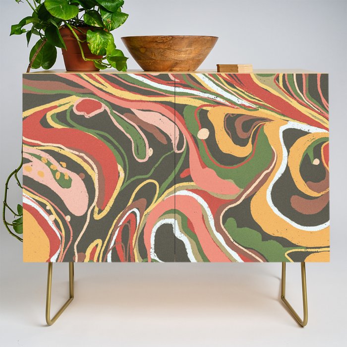 Retro marble #5 Credenza Gallery Image 1