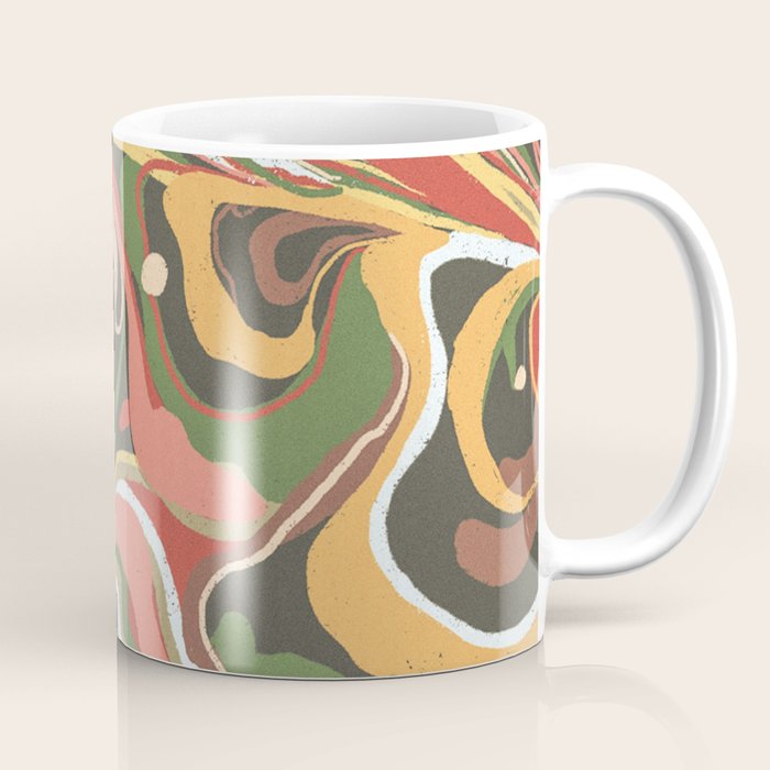 Retro marble #5 Coffee Mug Gallery Image 1
