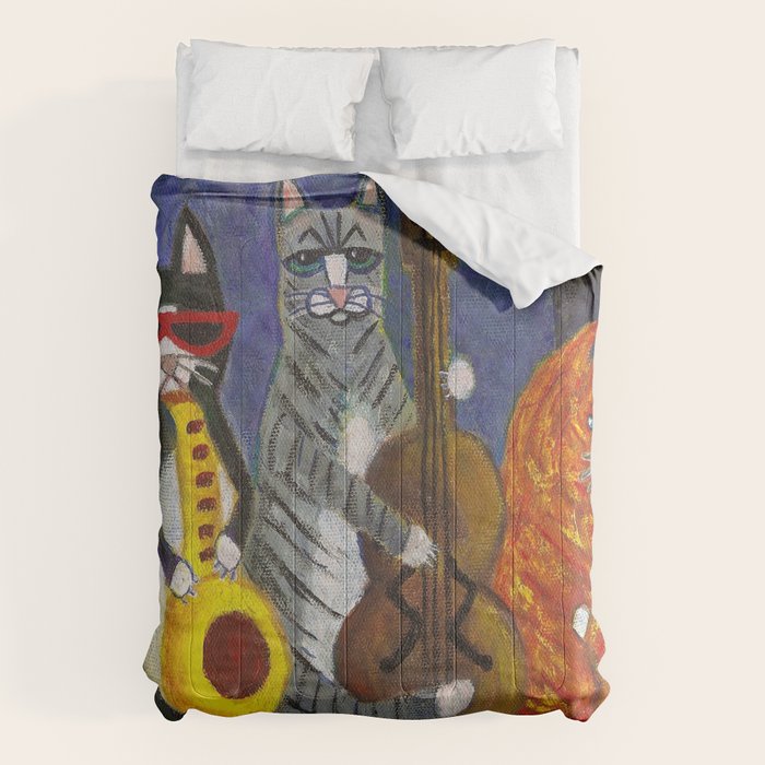 Jazz Cats Comforter Gallery Image 6