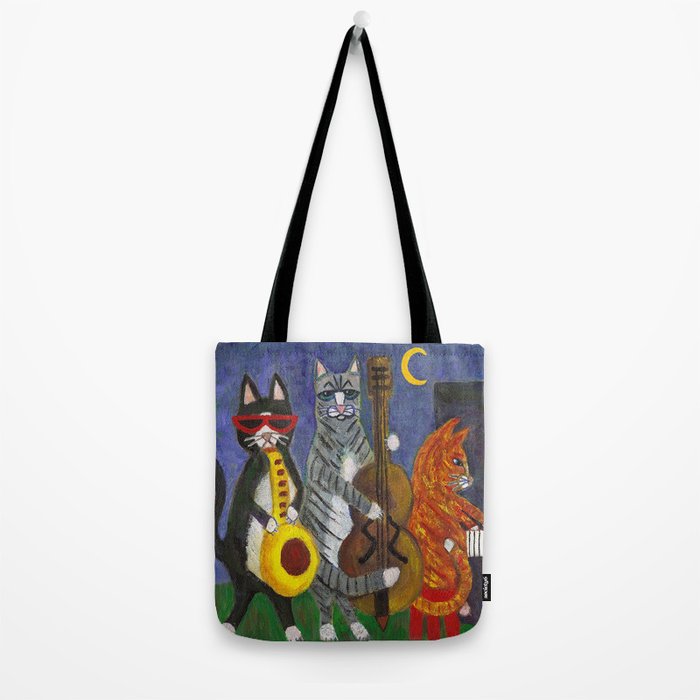 Jazz Cats Tote Bag Gallery Image 2