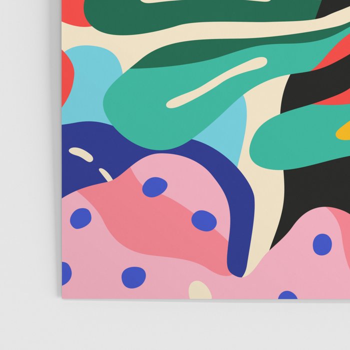 Colorful tropical plant leaves art pattern Poster Gallery Image 3