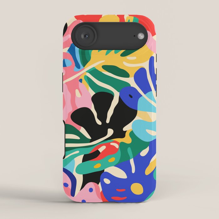 Colorful tropical plant leaves art pattern iPhone Case Gallery Image 2