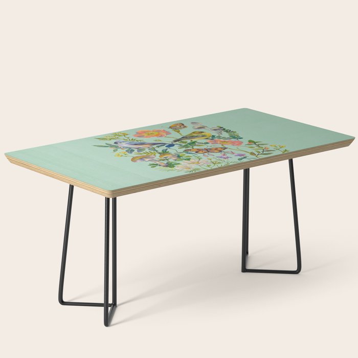 Flower Birds Garden Coffee Table Gallery Image 1