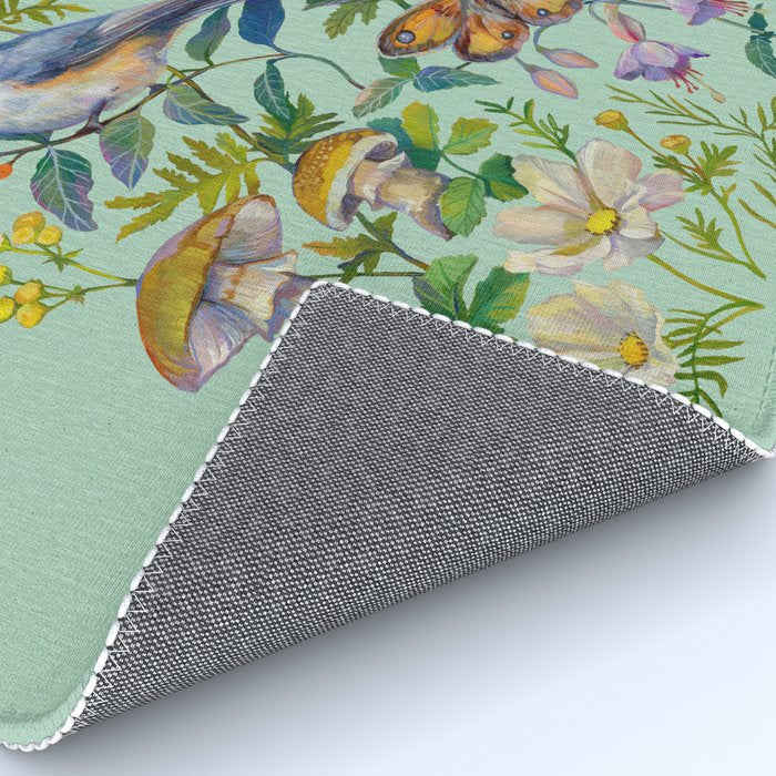 Flower Birds Garden Rug Gallery Image 4