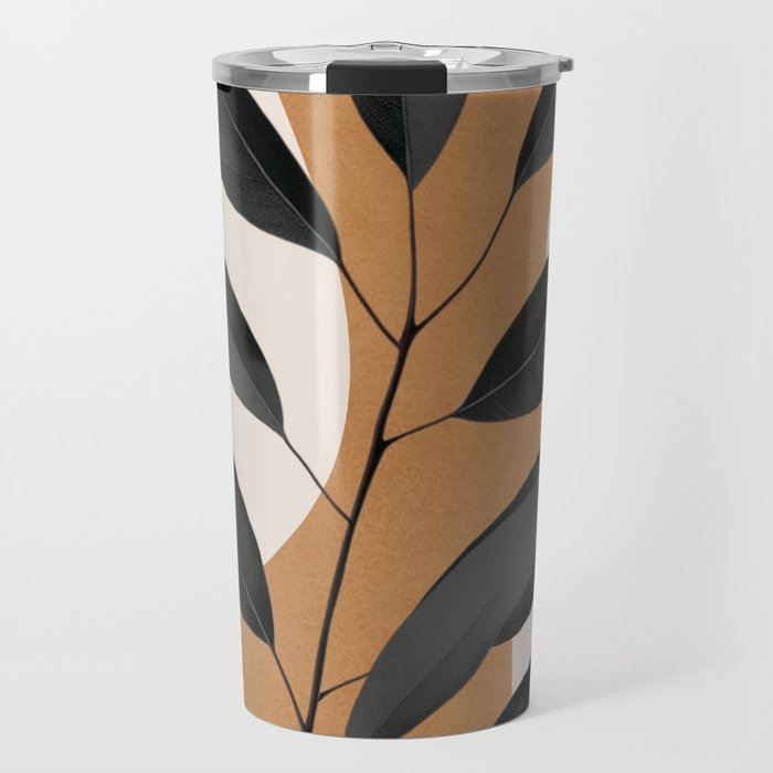 Minimalist Abstract Art Branch 4 Travel Mug Gallery Image 1