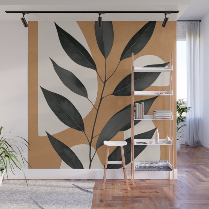 Minimalist Abstract Art Branch 4 Wall Mural Gallery Image 1