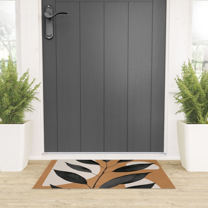 Minimalist Abstract Art Branch 4 Welcome Mat Gallery Image 3