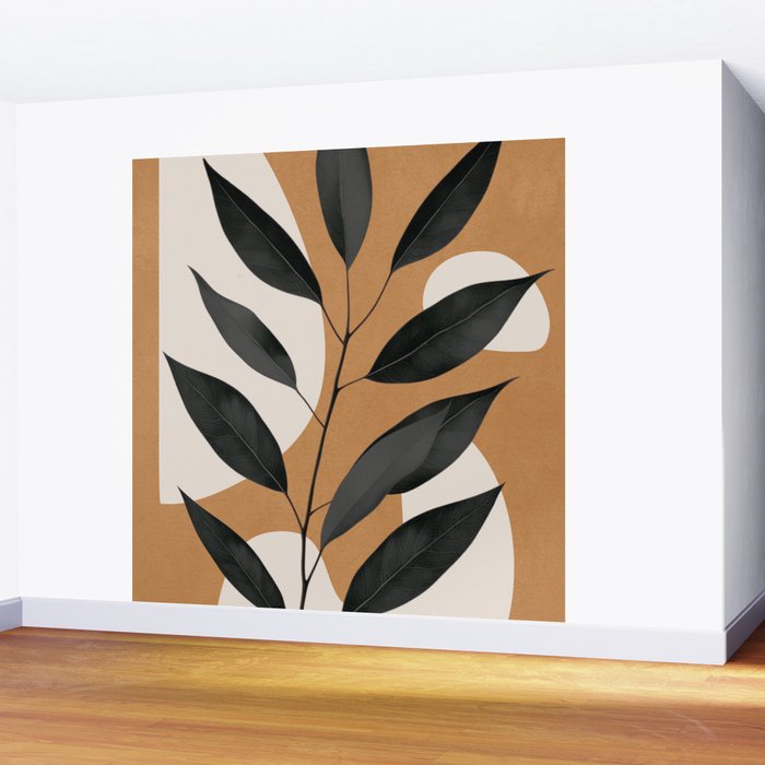 Minimalist Abstract Art Branch 4 Wall Mural Gallery Image 2