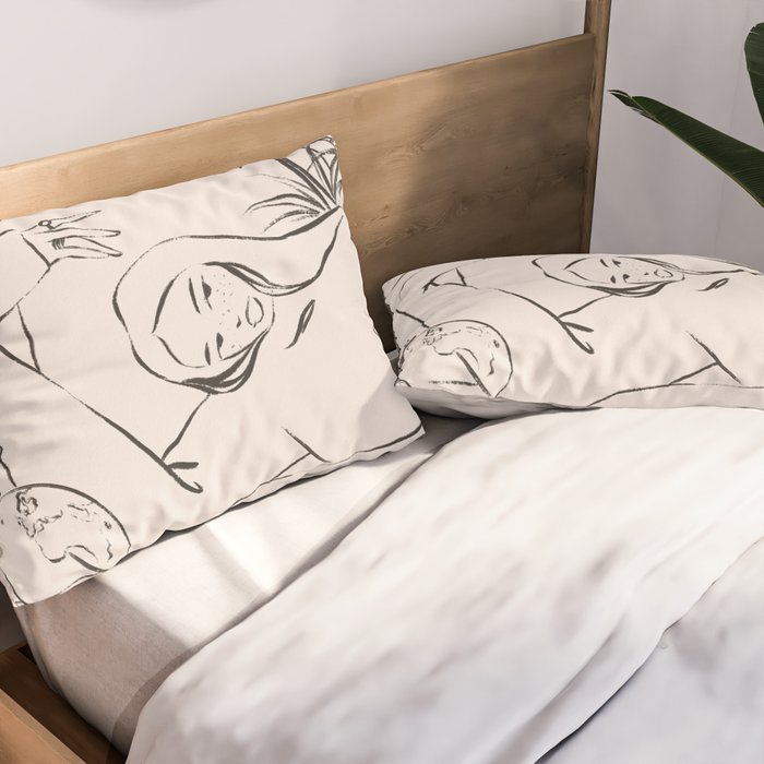 Dreamer lines Pillow Sham Gallery Image 2