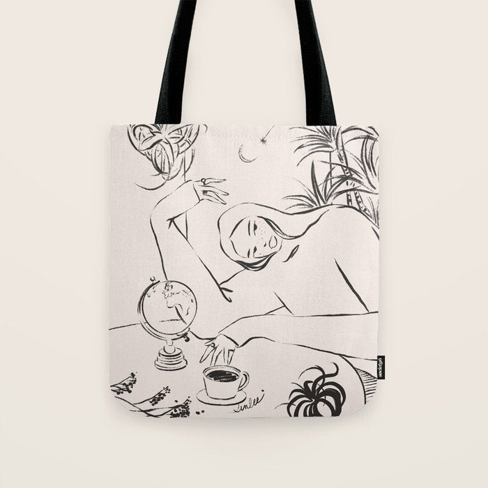 Dreamer lines Tote Bag Gallery Image 1