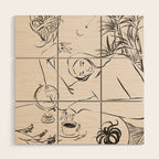 Dreamer lines Wood Wall Art Gallery Image 1