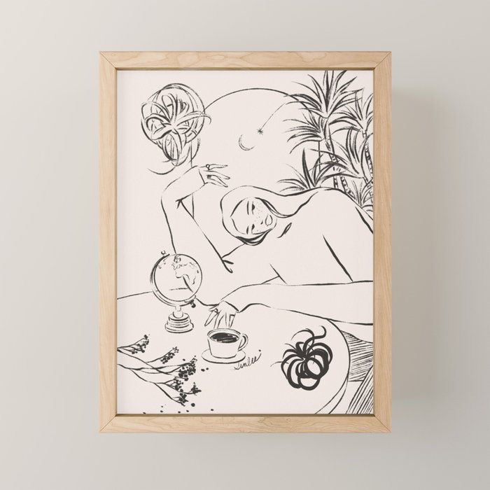 Dreamer lines Mini Art Print Gallery Image 1