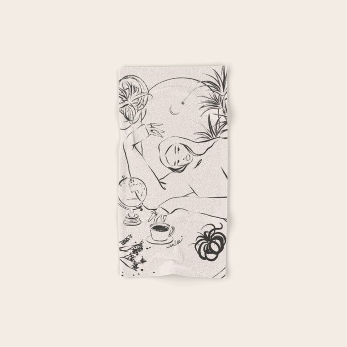 Dreamer lines Bath Towel Gallery Image 1