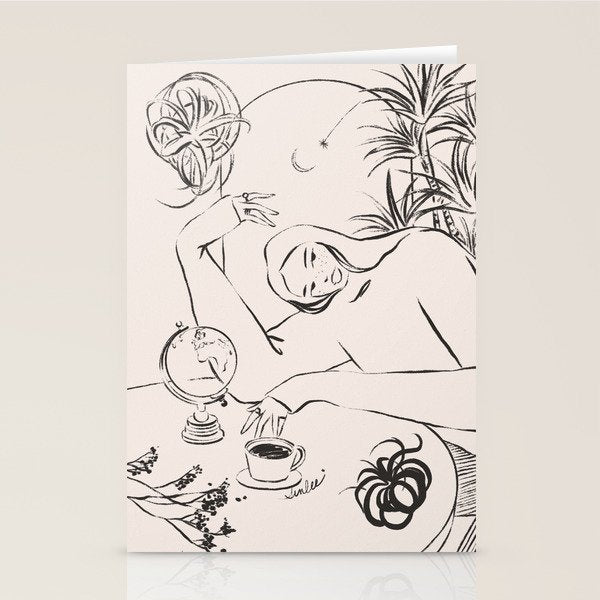 Dreamer lines Stationery Card Gallery Image 2