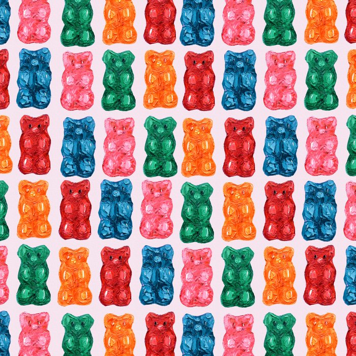 Gummy Bear Rainbow on PInk Coffee Mug Gallery Image 2