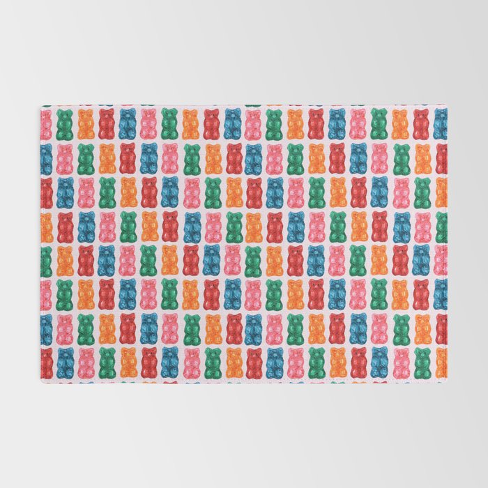 Gummy Bear Rainbow on PInk Rug Gallery Image 2