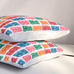 Gummy Bear Rainbow on PInk Pillow Sham Gallery Image 3