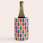 Gummy Bear Rainbow on PInk Wine Chiller Gallery Image 2