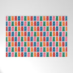 Gummy Bear Rainbow on PInk Welcome Mat Gallery Image 1