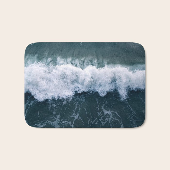 Ocean Wave Aerial Bath Mat Gallery Image 1