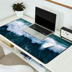 Ocean Wave Aerial Desk Mat Gallery Image 2