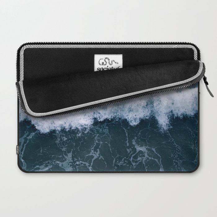 Ocean Wave Aerial Laptop Sleeve Gallery Image 2