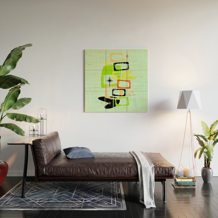 Mid Century Modern Babe Wood Wall Art Gallery Image 2