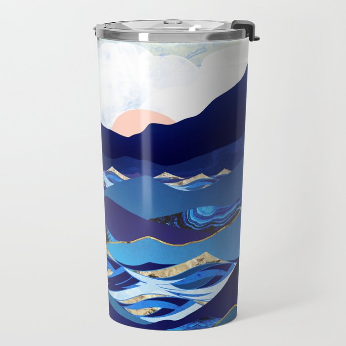 Ocean Blue Travel Mug Gallery Image 2