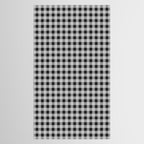 Gingham Check Plaid Pattern in Black and Gray Tablecloth Gallery Image 2