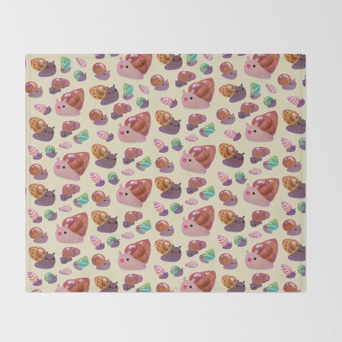 Land snail Throw Blanket Gallery Image 2
