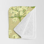 Snowdrop (Beige) Throw Blanket Gallery Image 3