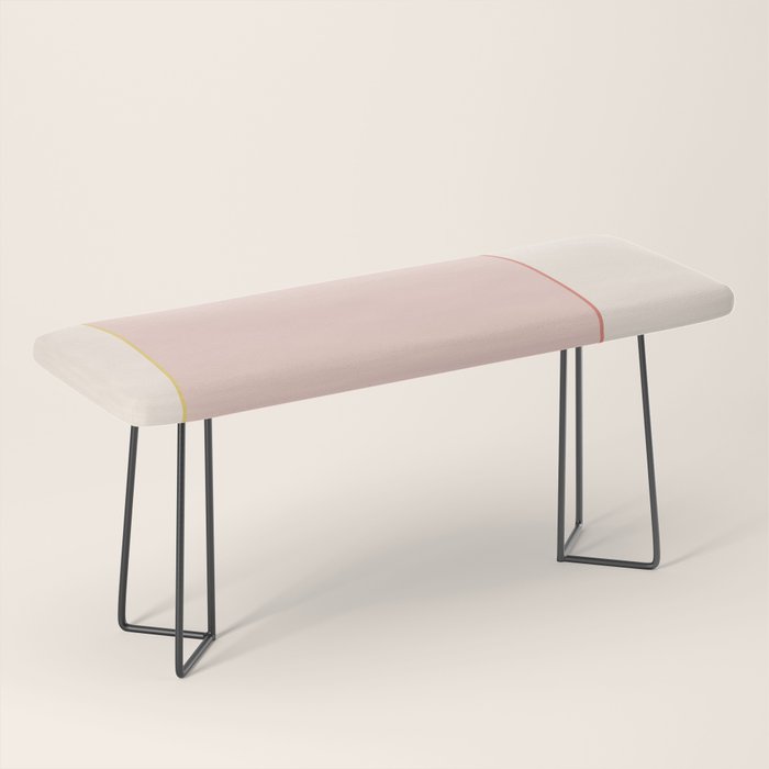 Subtle Spring Color Block - Soft Pink Bench Gallery Image 1