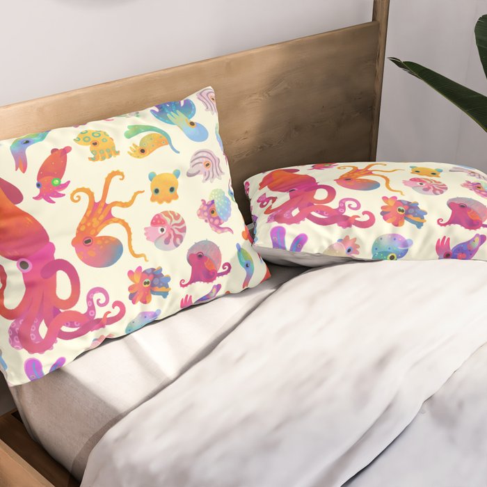 Cephalopod - pastel Pillow Sham Gallery Image 2
