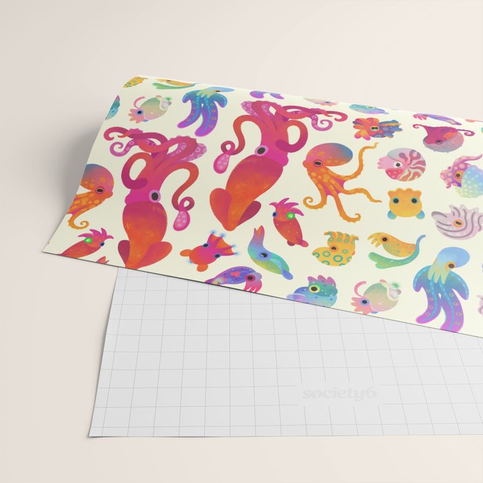 Cephalopod - pastel Wrapping Paper Gallery Image 2