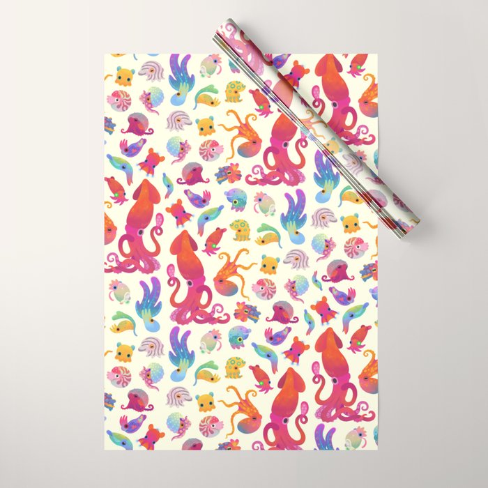 Cephalopod - pastel Wrapping Paper Gallery Image 1