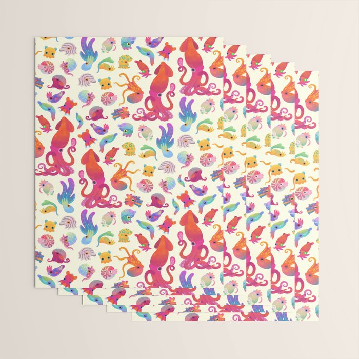 Cephalopod - pastel Wrapping Paper Gallery Image 3