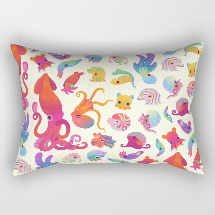 Cephalopod - pastel Rectangular Pillow Gallery Image 2