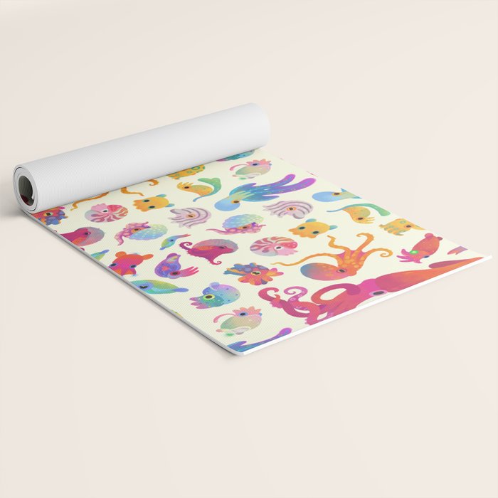 Cephalopod - pastel Yoga Mat Gallery Image 2