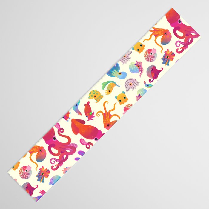 Cephalopod - pastel Table Runner Gallery Image 3