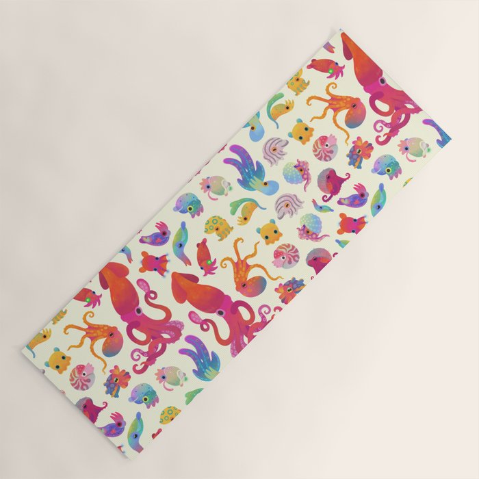 Cephalopod - pastel Yoga Mat Gallery Image 1
