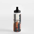 New York City Window #2-Surreal View Collage Water Bottle Gallery Image 2