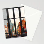 New York City Window #2-Surreal View Collage Stationery Card Gallery Image 2
