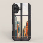 New York City Window #2-Surreal View Collage iPhone Case Gallery Image 1