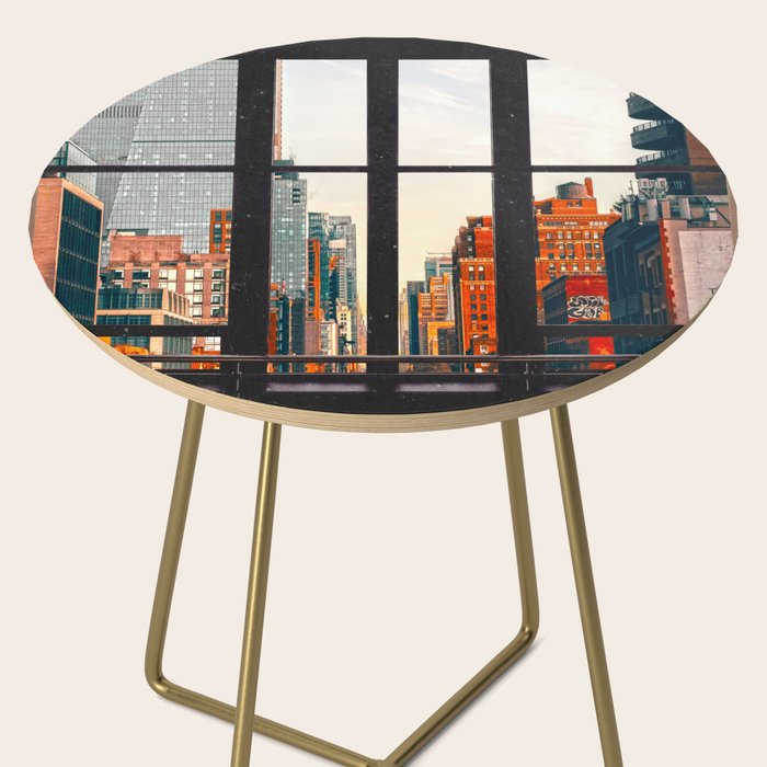 New York City Window #2-Surreal View Collage Side Table Gallery Image 2
